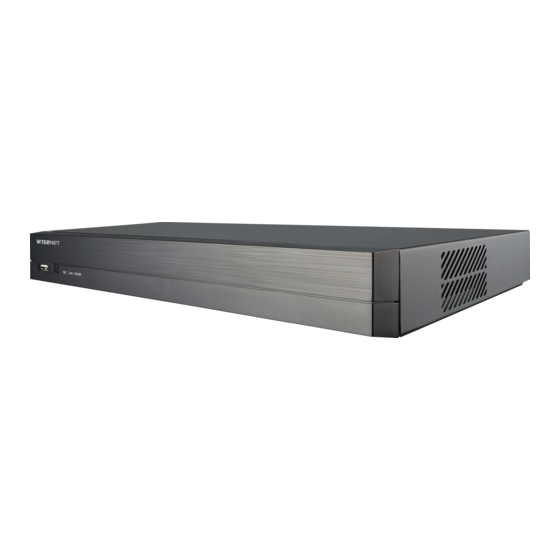 Wisenet QRN-810S User Manual