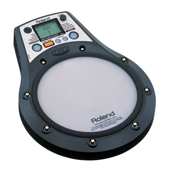 Roland Rhythm Coach RMP-3 Owner's Manual