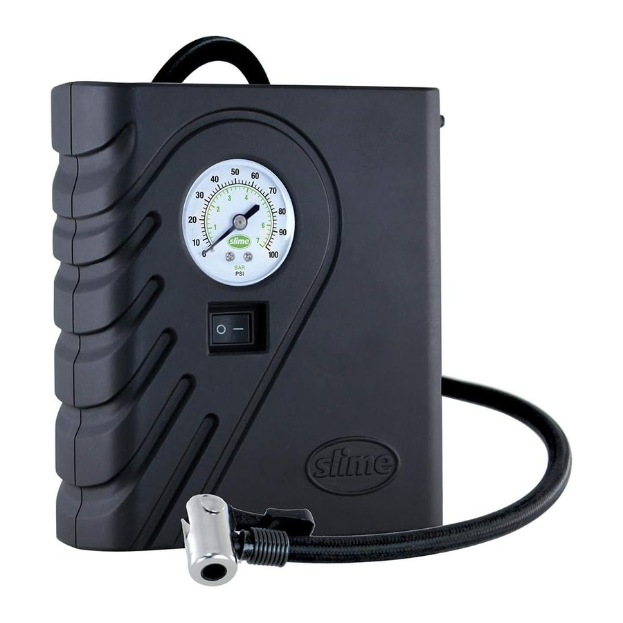 Slime 40060 Compact Tire Inflator Portable Car Air Compressor Manual