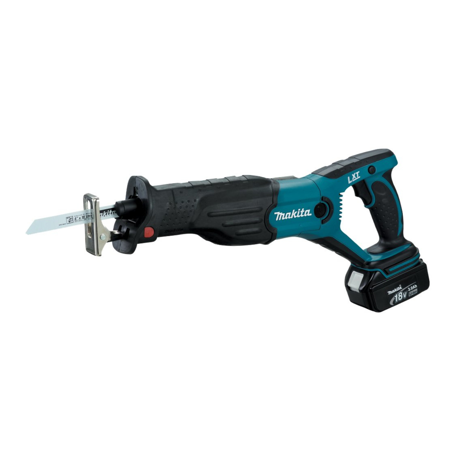Makita BJR181, BJR182 Cordless Recipro Saw Manual ManualsLib