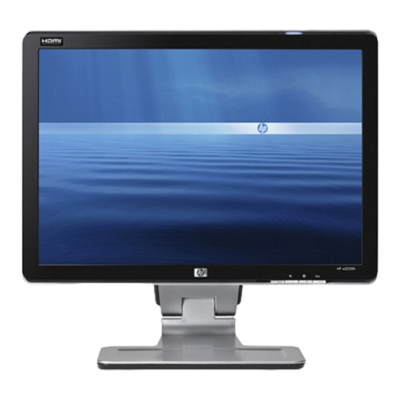 HP w2228h Quick Setup