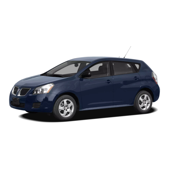 Pontiac Vibe Navigation System Navigation Manual