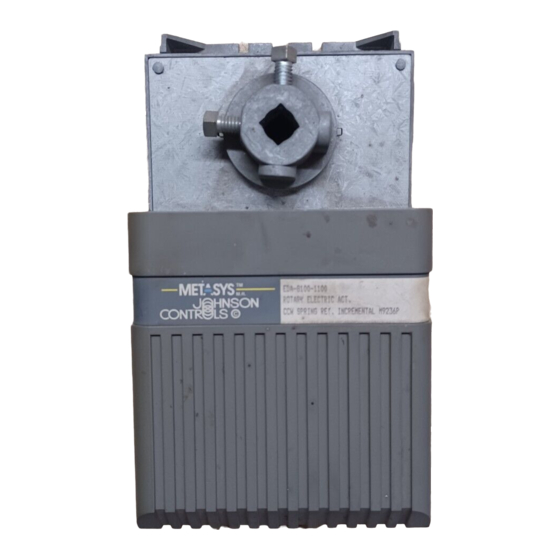 Johnson Controls EDA-8000 Installation Sheet
