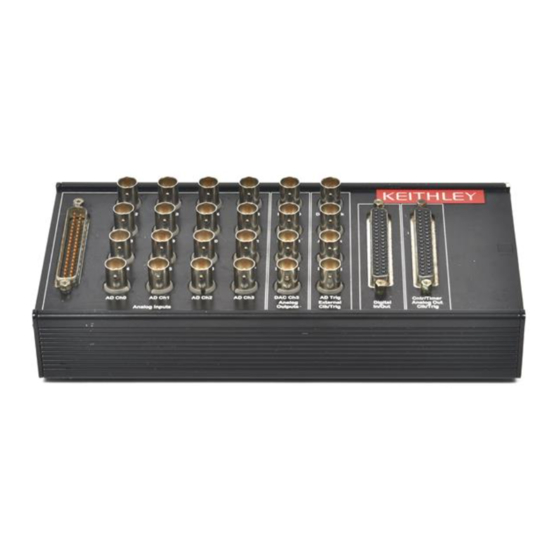 Keithley KUSB-3116 Getting Started Manual