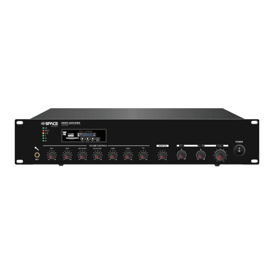 Space Audio SPA-120A Installation And Operation Manual