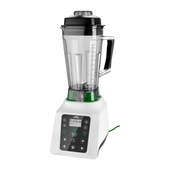eta Vital Blend Digi 1100 Instructions For Use Manual