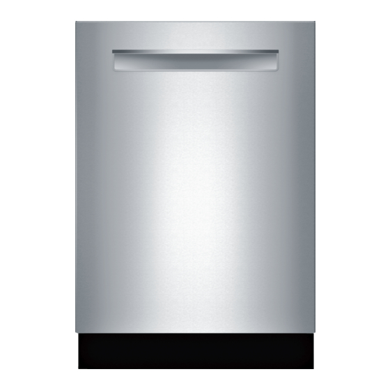 User Manuals: Bosch SHXM98W75N/01 Built-in Dishwasher