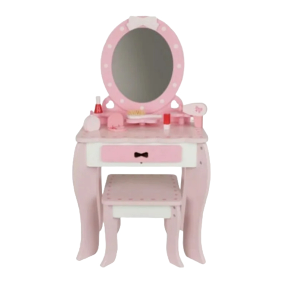 PLAYTIVE DRESSING TABLE & STOOL Instructions For Use Manual