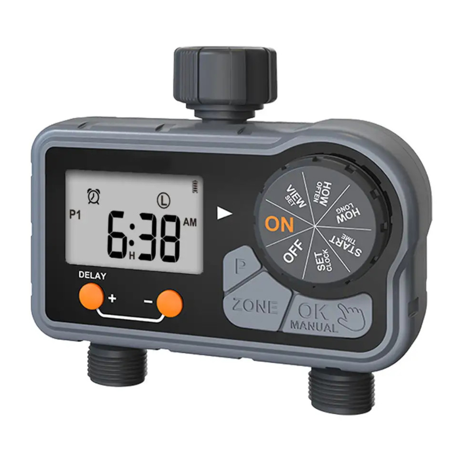 RainPoint ITV201P 2Zone Digital Sprinkler Timer Manual ManualsLib