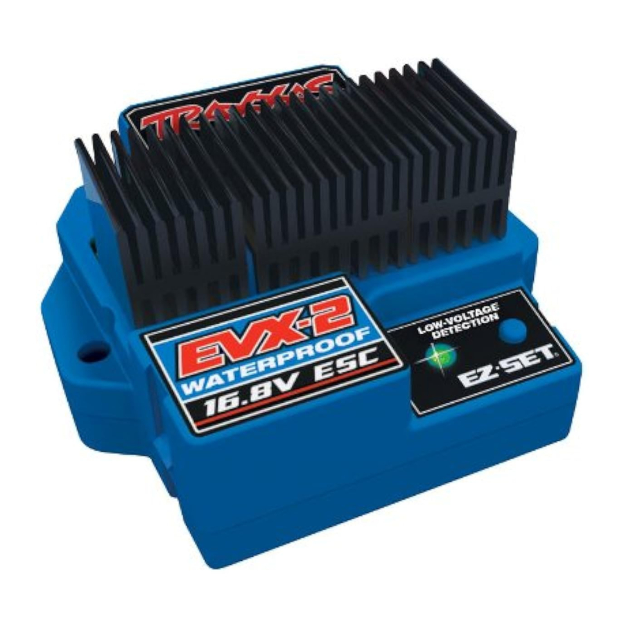 Traxxas EVX2, 3019 Electronic Speed Control Manual ManualsLib