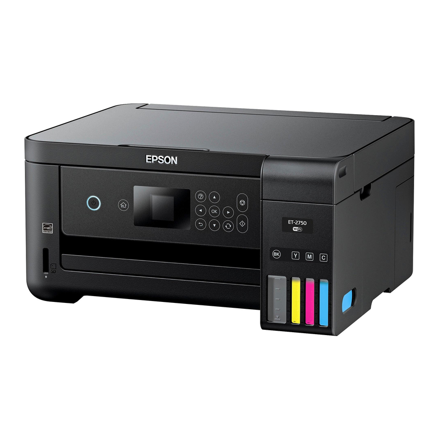 Epson ET2750 AllInOnes Printer Quick Installation Guide ManualsLib