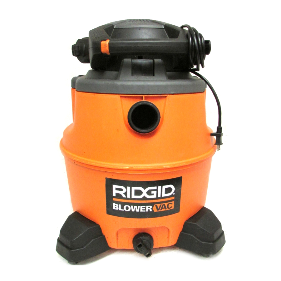 RIDGID WD16800, WD1680EX0 16 U.S. GALLON/ 60 LITER PROFESSIONAL WET