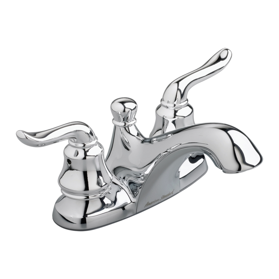 American Standard Centerset Lavatory Faucet with Speed Connect Drain 4508.201 Installation Instructions Manual