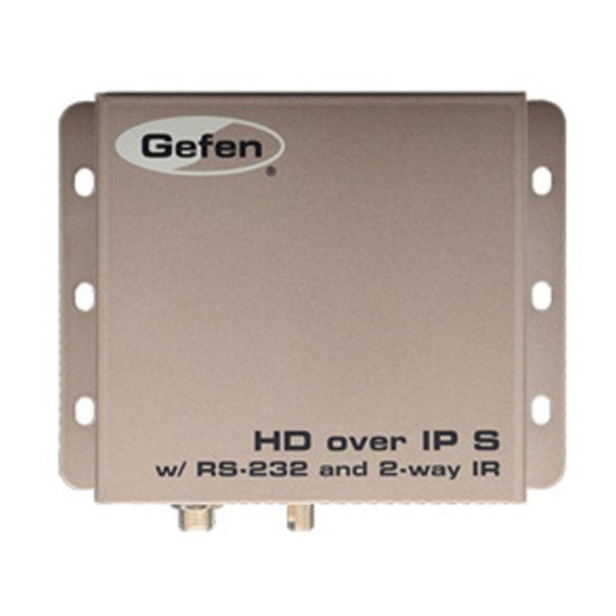 Gefen EXT-HD2IRS-LAN-TX User Manual