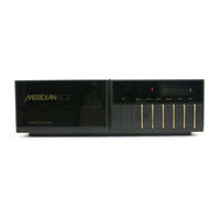 Meridian 602 User Manual