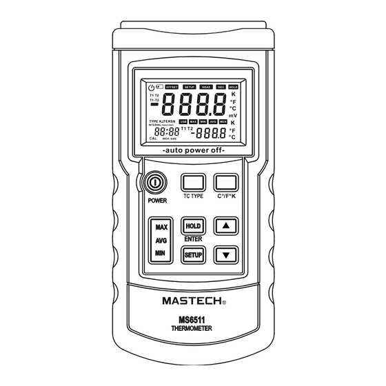 Mastech MS6511 SERIES Manual