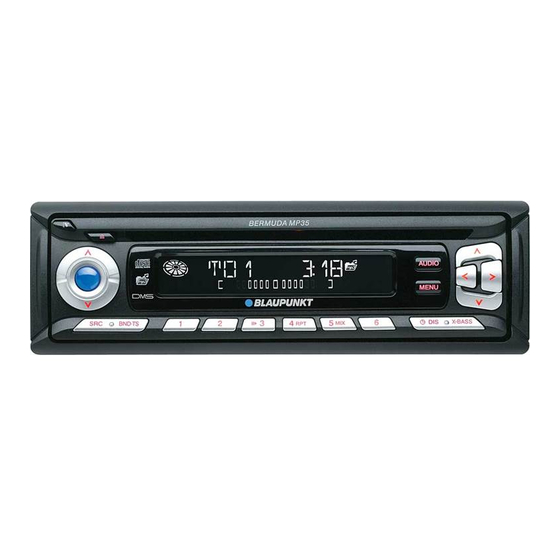 Blaupunkt Bermuda MP35 Installation Instructions Manual