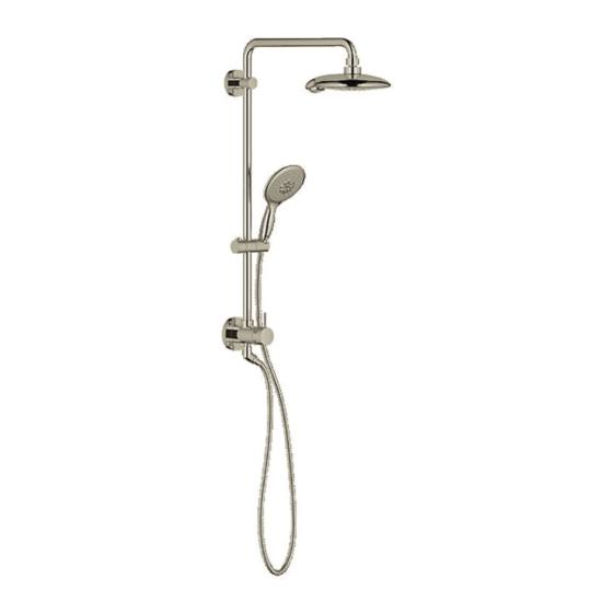 Grohe RETRO-FIT SHOWER SYSTEM 26 190 Manuals