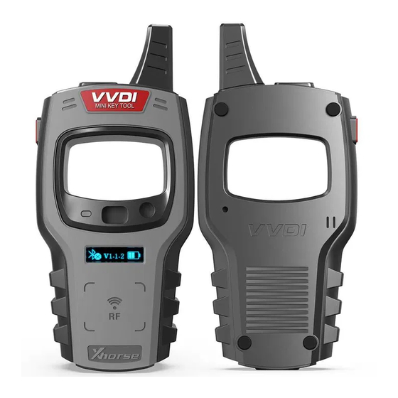 Xhorse VVDI Mini Key Tool User Manual