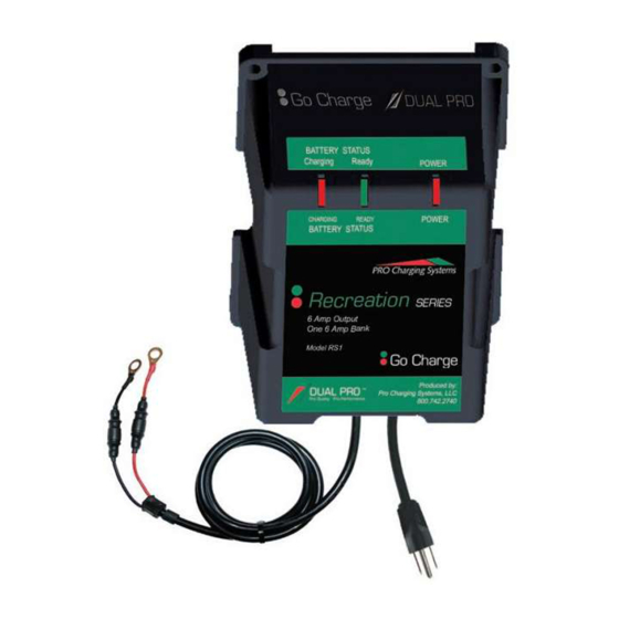 Pro Charging Systems DUAL PRO Industrial Series Installation And Operating Instructions Manual
