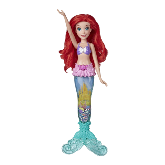Hasbro Disney Princess Glitter 'n Glow Ariel Doll Manual