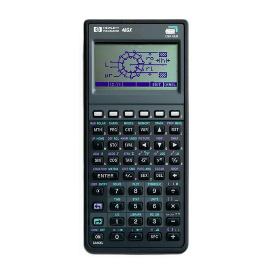 HP 48G Series Quick Start Manual