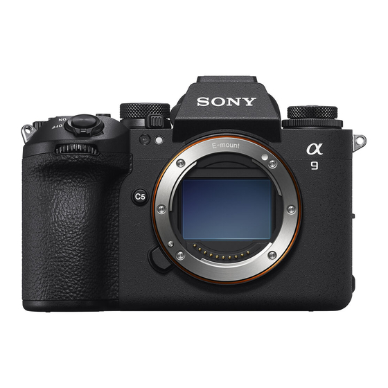 Sony a9III Manuals