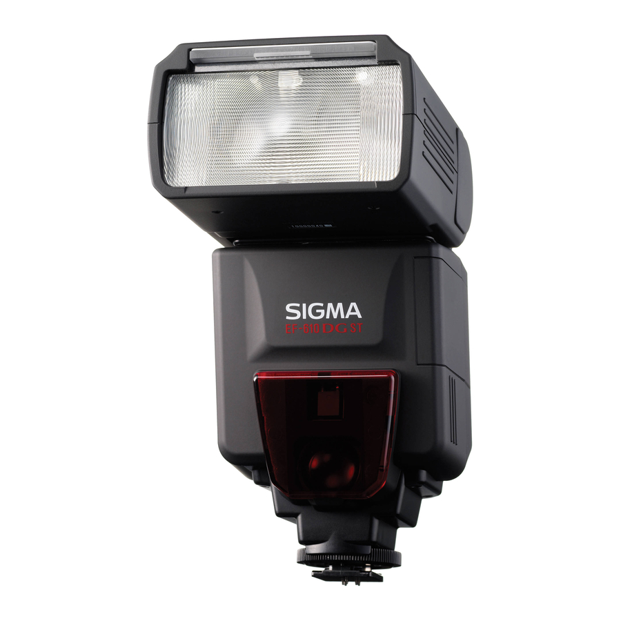 Sigma EF-610 ST NA-ITTL Manual