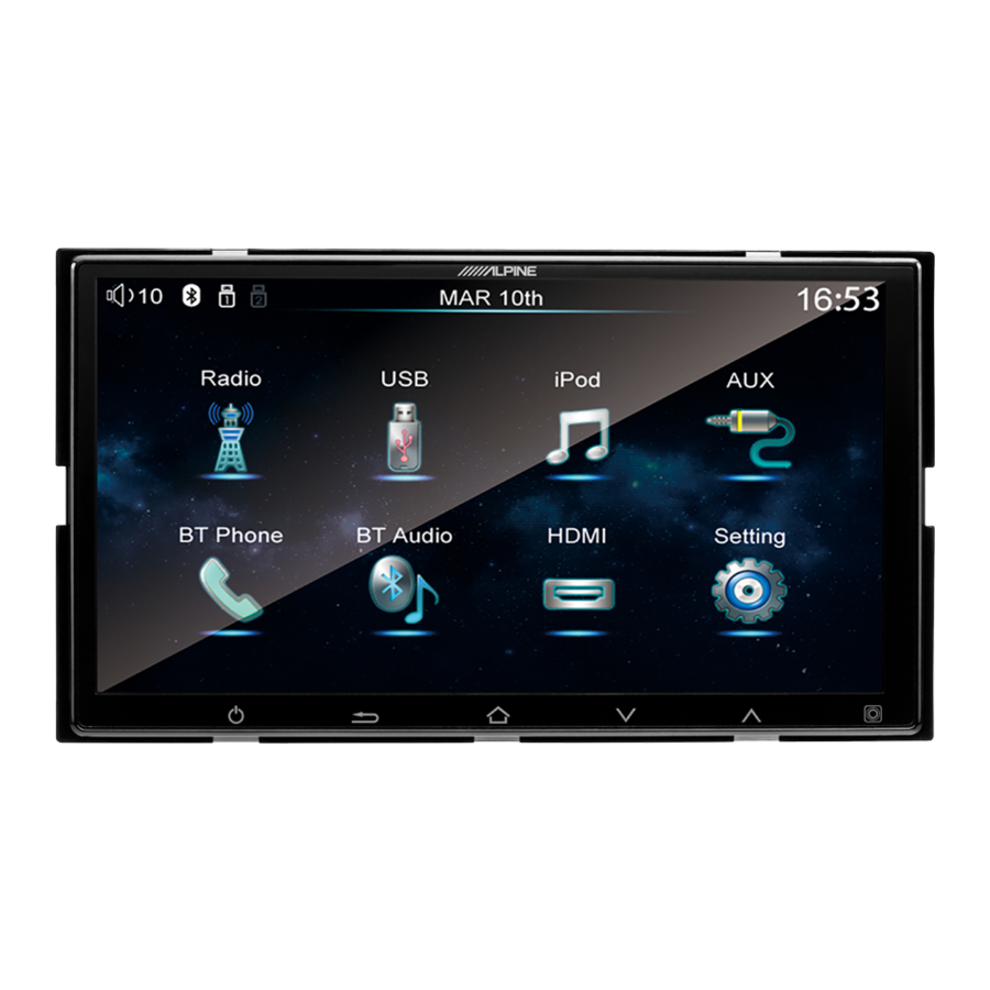 Alpine iXE-W400E - MULTIMEDIA STATION Manual