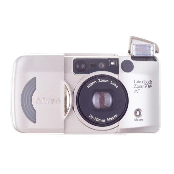 Nikon Lite Touch Zoom 70 W Instruction Manual