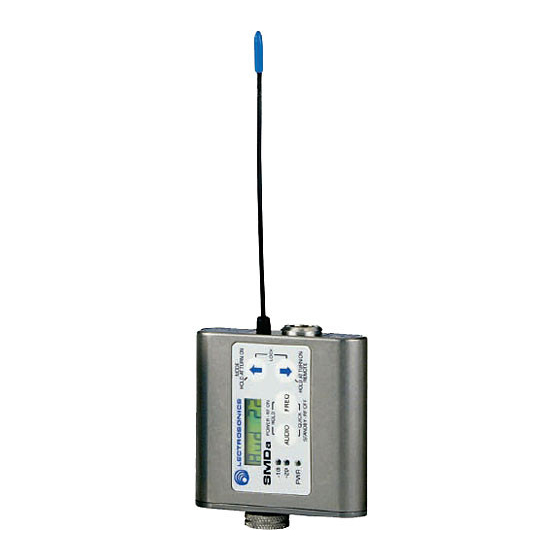 Lectrosonics SMDa Series Instruction Manual