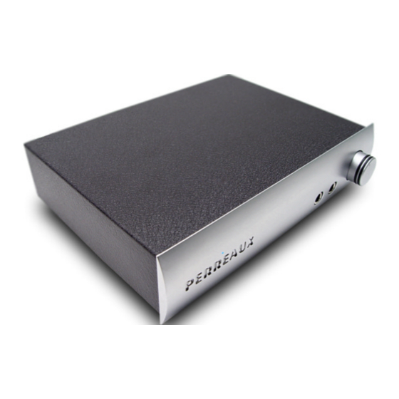 Perreaux Headphone Amplifier Silhouette SXH2 Owner's Manual