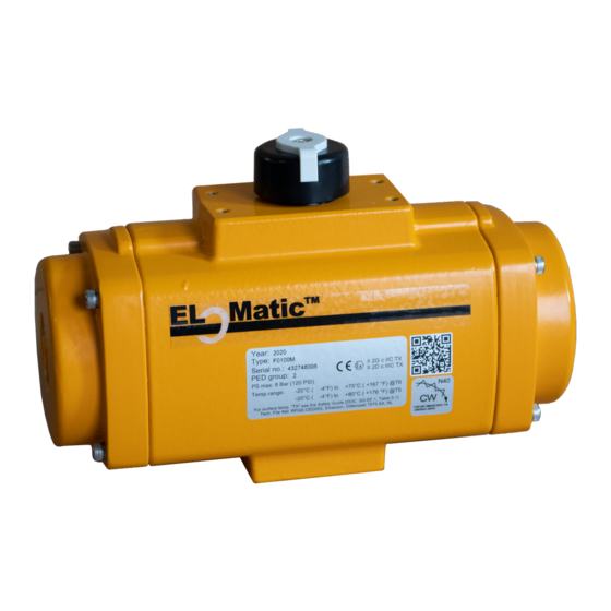 Emerson EL-O-Matic F-Series Installation, Operation And Maintenance Manual