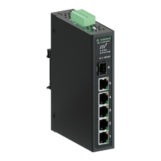 Wieland UMS 6-C-1G-4PoE-1SFP-W Installation Instructions