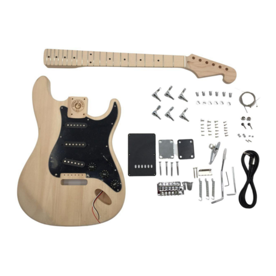 GUITAR KIT WORLD Solid-body ST-style Guitar Kit Manuals