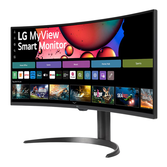 LG MyView 34SR60QC Quick Setup Manual