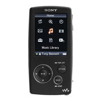 Sony NWZ-A818 - 8gb Walkman Video Mp3 Player Instructions Manual