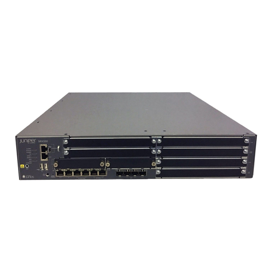 Juniper srx550 Setup Manual