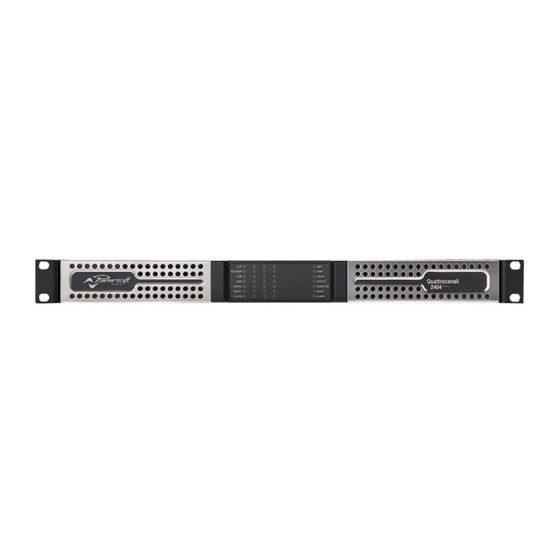 powersoft Quattrocanali Series Quick Manual