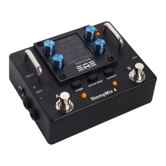 Elite Acoustics Engineering StompMIX 4 Quick Manual Handbook