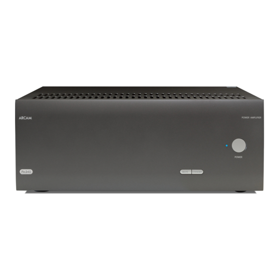 Arcam HDA PA720 Handbook