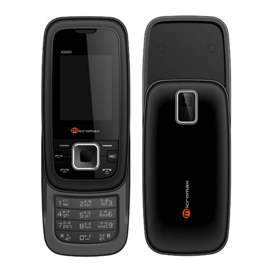 Micromax X220 User Manual