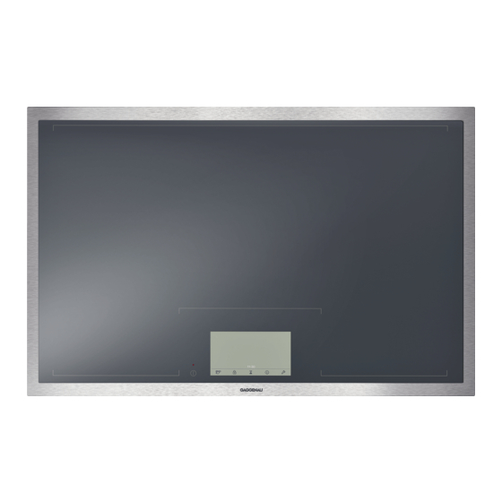 Gaggenau CX 480 Installation Instructions Manual