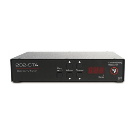 Contemporary Research 232-STA Product Manual