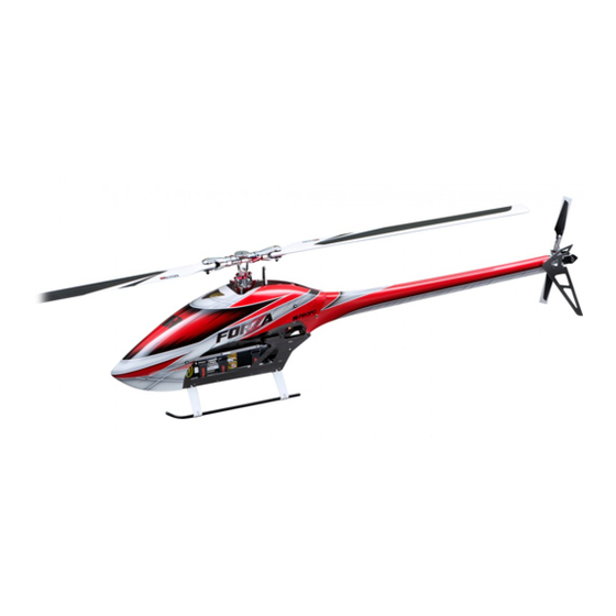 User Manuals: JR FORZA 700 RC Helicopter Kit