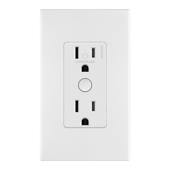 Leviton Decora Smart DZ15R Getting Started Manual
