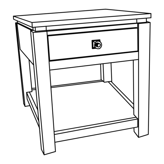 Sunset Furniture Sunset Trading DLU-EL-1602-AG Assembly Instructions