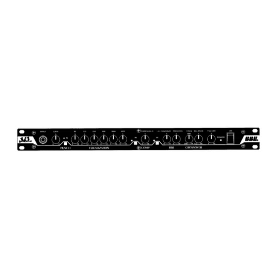 BBE 383 User Manual