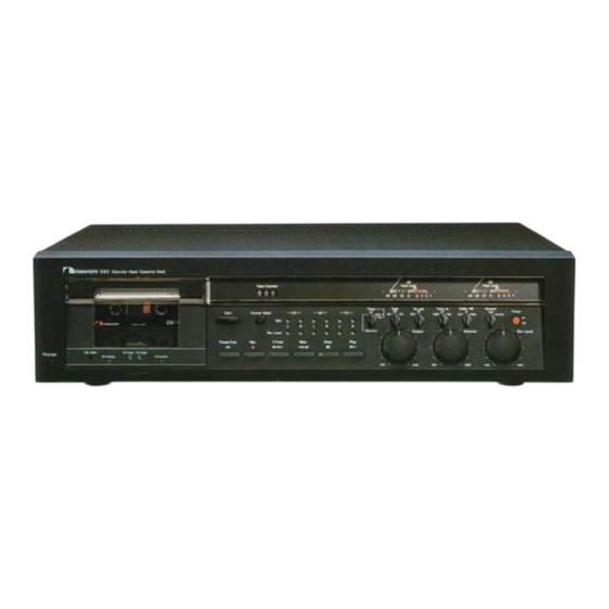 Nakamichi 582 Owner's Manual