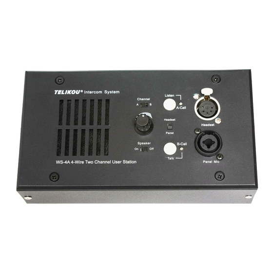 Telikou WS-4A Instruction Manual